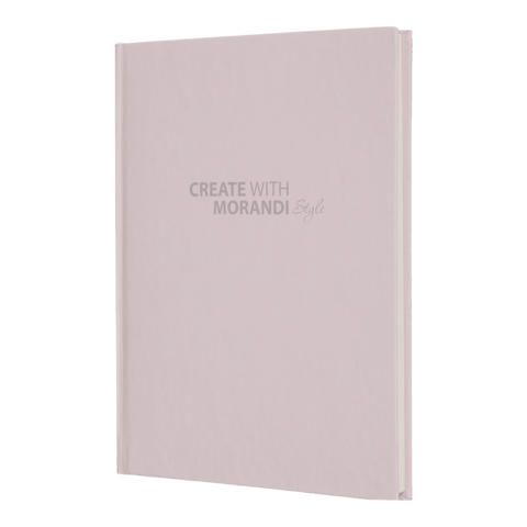 Записна книжка MORANDI STYLE, А5, 80 арк., клітинка, офсет крем, тв. лам. обкладинка, пудрова, BM.2411-57 BUROMAX